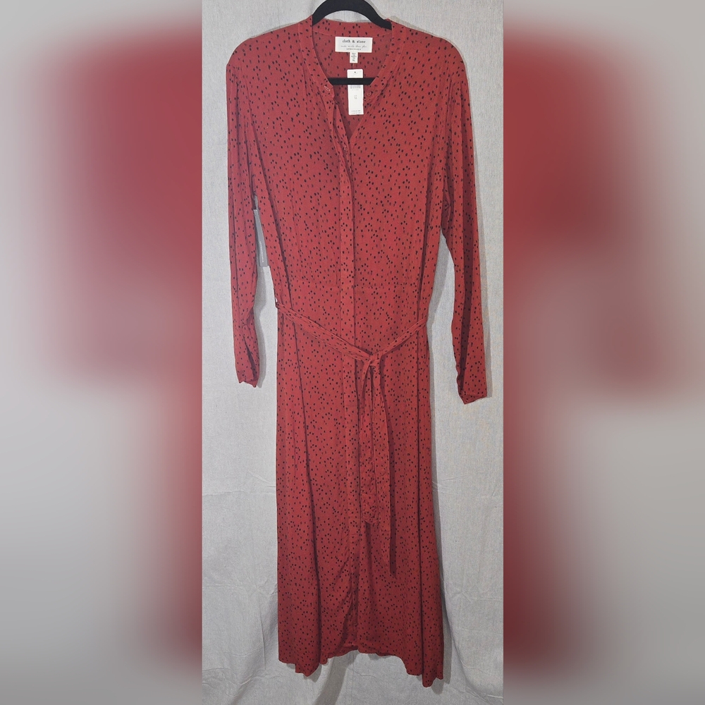 Cloth & Stone for Anthropologie Maura Maxi Shirtdress